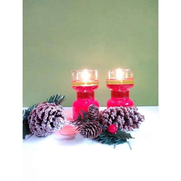 Vintage Uncandles By Pyrex, Floating Candles, Reusable Candles - Picture 3 of 9